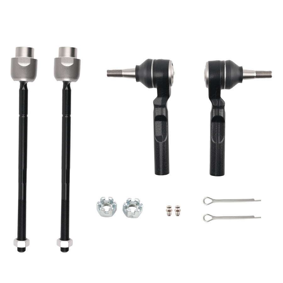 Front Inner Outer Tie Rod Ends compatible for Chevrolet Malibu 2004 2005 2006 2007 - 2012