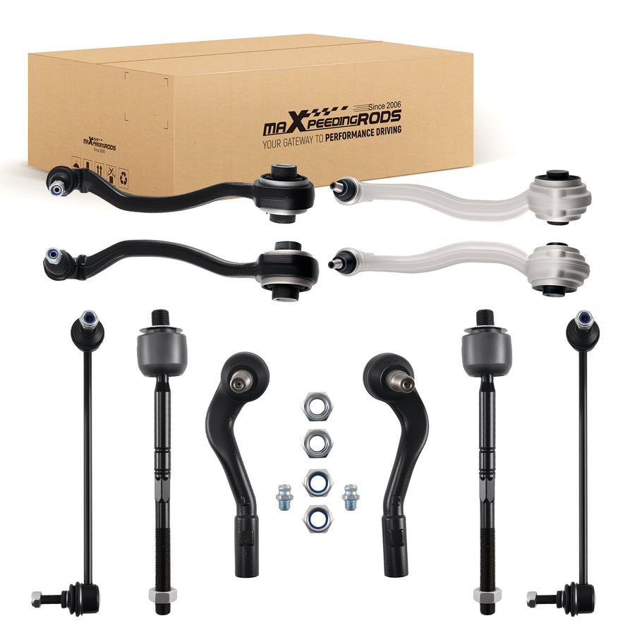 10pc Lower Control Arm Swaybar Tierod compatible for Mercedes Benz CLK500/CLK550 2001-2009