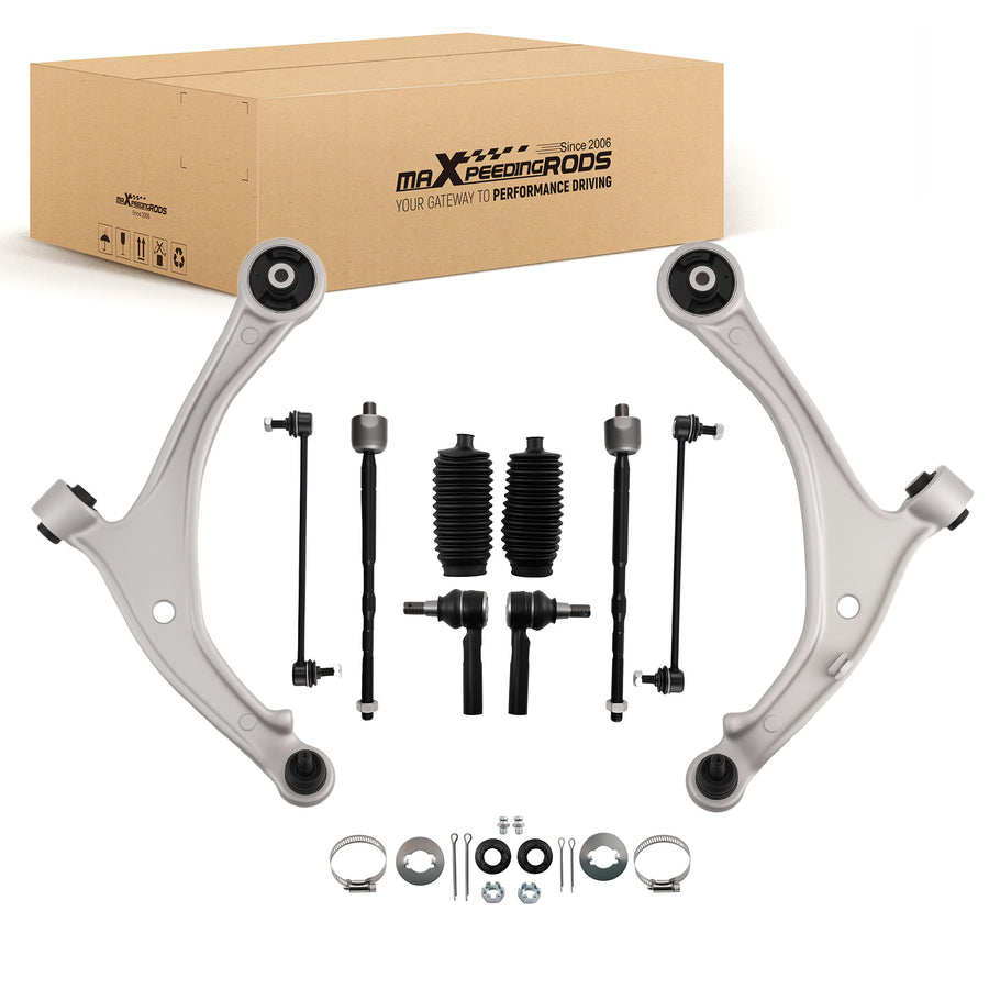 10pcs Front Suspension Control Arms Kit compatible for Honda Odyssey 2011 2012 2013-2017