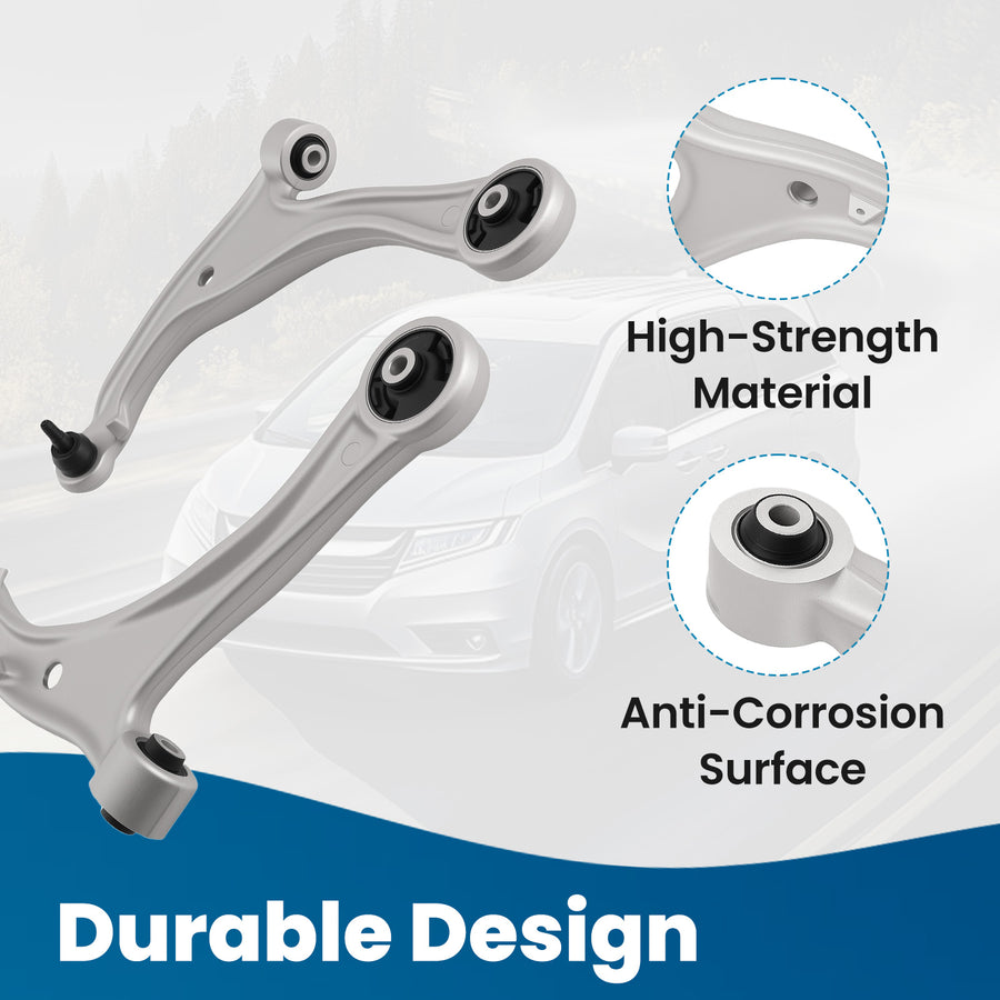 10pcs Front Suspension Control Arms Kit compatible for Honda Odyssey 2011 2012 2013-2017