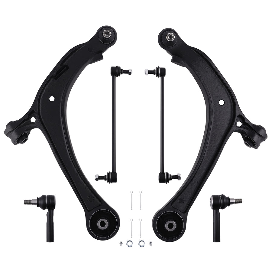 6pcs Front Lower Control Arms Suspension Kit compatible for Honda Odyssey 2011-2016 2017