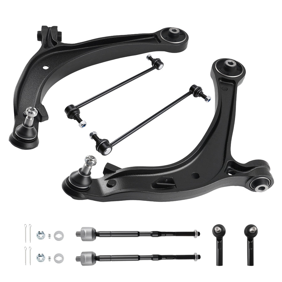 8x Front Lower Control Arms w/ Ball Joints for 2011 2012 2013-2017 compatible for Honda Odyssey