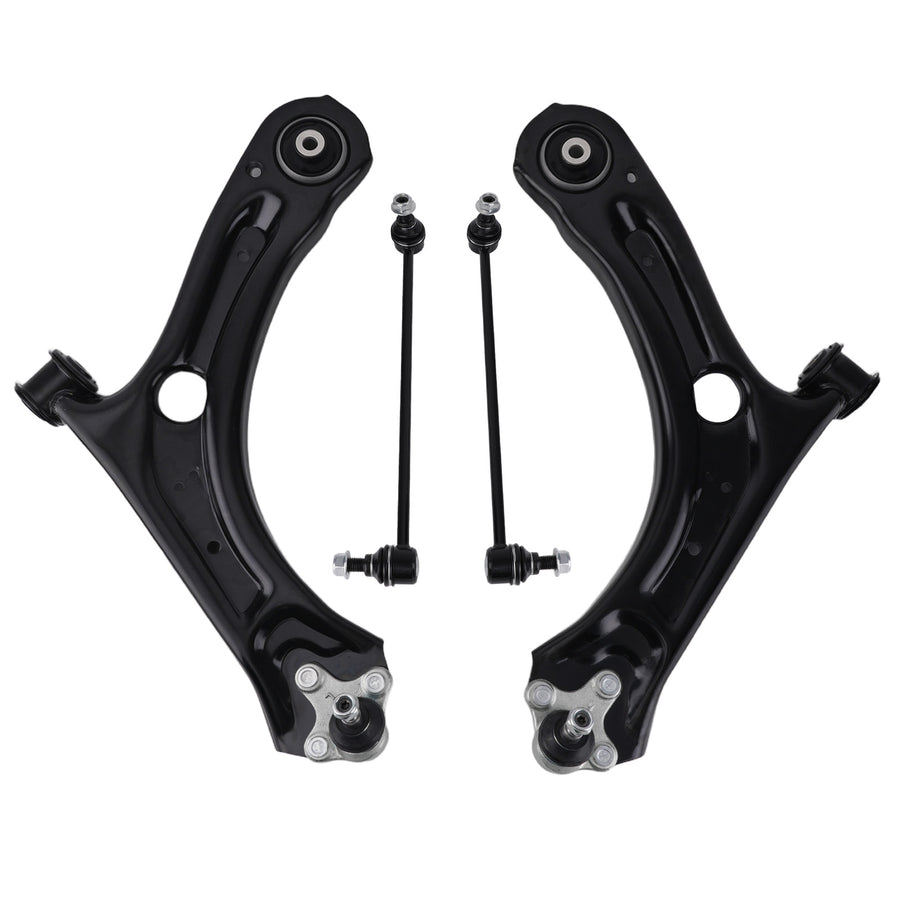 Front Suspension Control Arm w/ Ball Joint Sway Link compatible for Volkswagen Passat 12-21