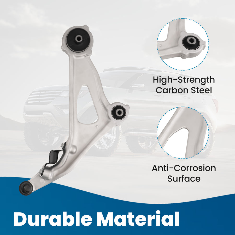 4pcs Front Lower Control Arms compatible for Nissan Pathfinder 2014-2020 compatible for Infiniti QX60 JX35