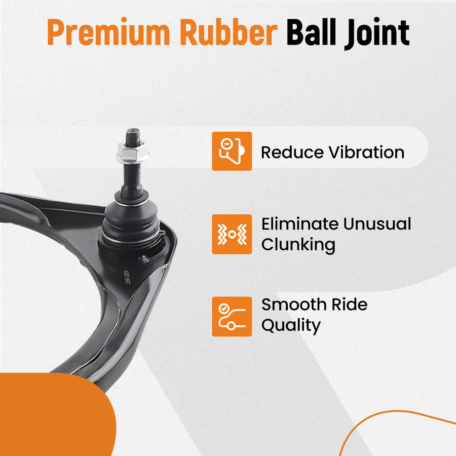 Front UpperLower Control Arms Ball Joints compatible for Ram 1500 2013 2014- 2018 2WD