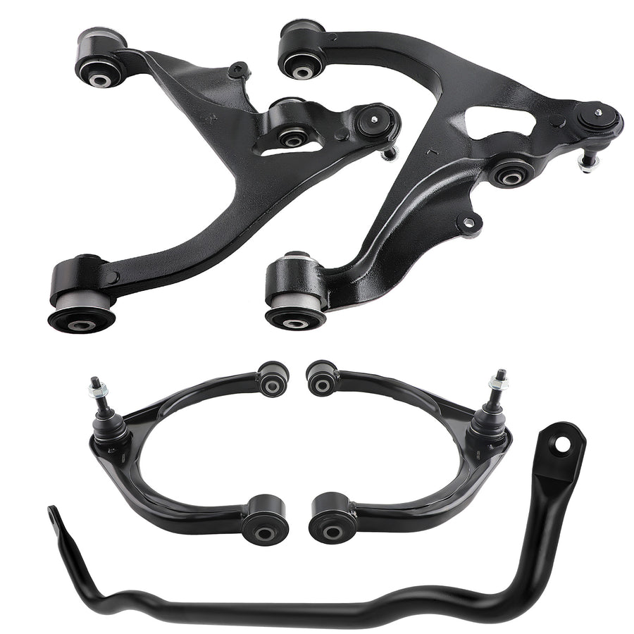 Front UpperLower Control Arms + Sway Bar compatible for Ram 1500 2009-2018 Classic 2019