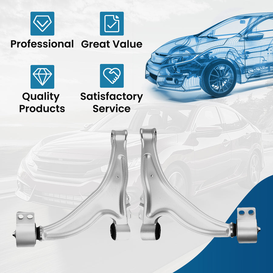 2pcs Suspension Front Lower Control Arms Kit for 2010-2016 compatible for Buick LaCrosse Allure