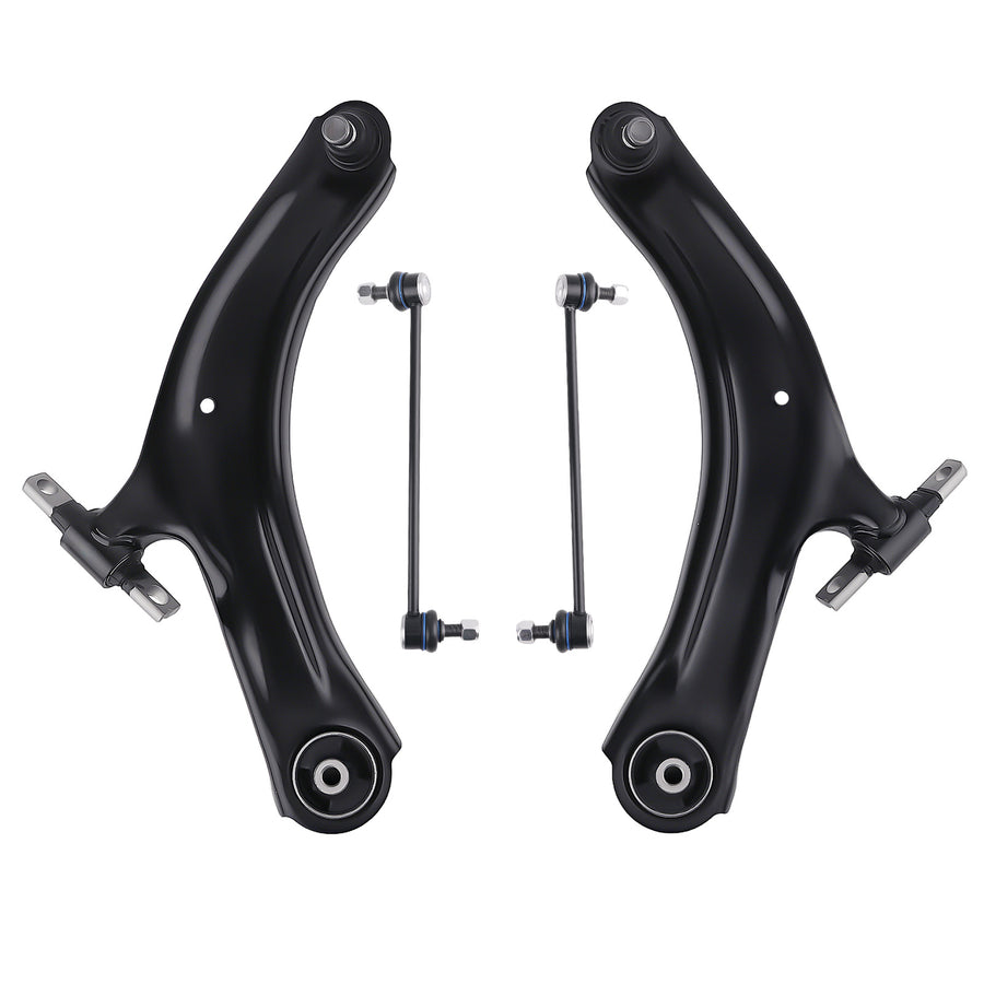 4Pc Front Suspension Lower Control Arms Ball Joint for 2008 - 2013 compatible for Nissan Rogue