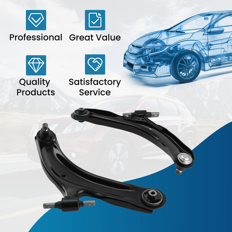 Front Lower Control Arm Ball Joint LH RH Side for 2008-2015 compatible for Nissan Rogue Select