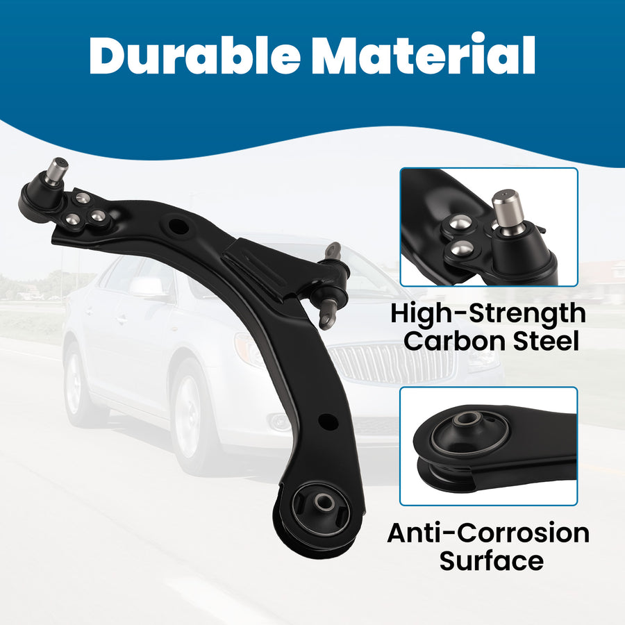 Front Left Lower Control Arm w/ Ball Joint For 2006-2010 2011 compatible for Chevy HHR Cobalt