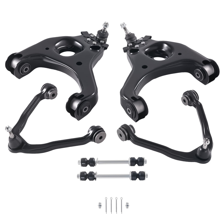 RWD Front Control Arms Sway Bar Links for 1999 2000-2006 compatible for Chevy Silverado 1500
