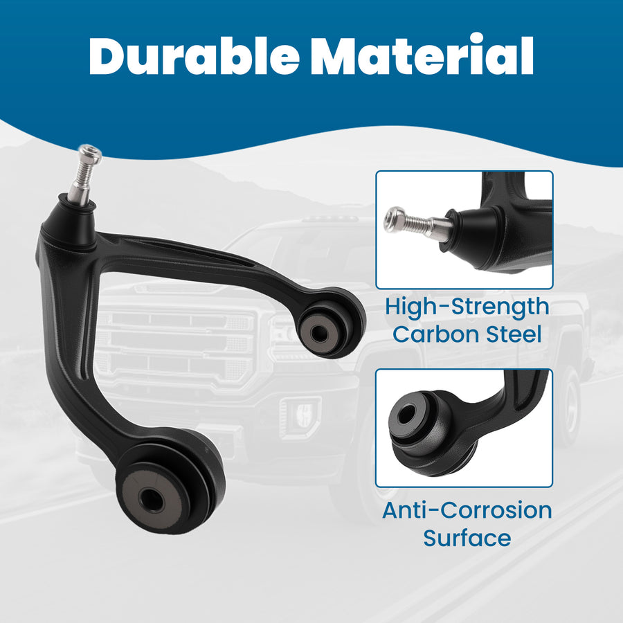 2pcs Front Upper Control Arms for 2011-2019 compatible for Chevy Silverado Sierra 2500 3500 HD