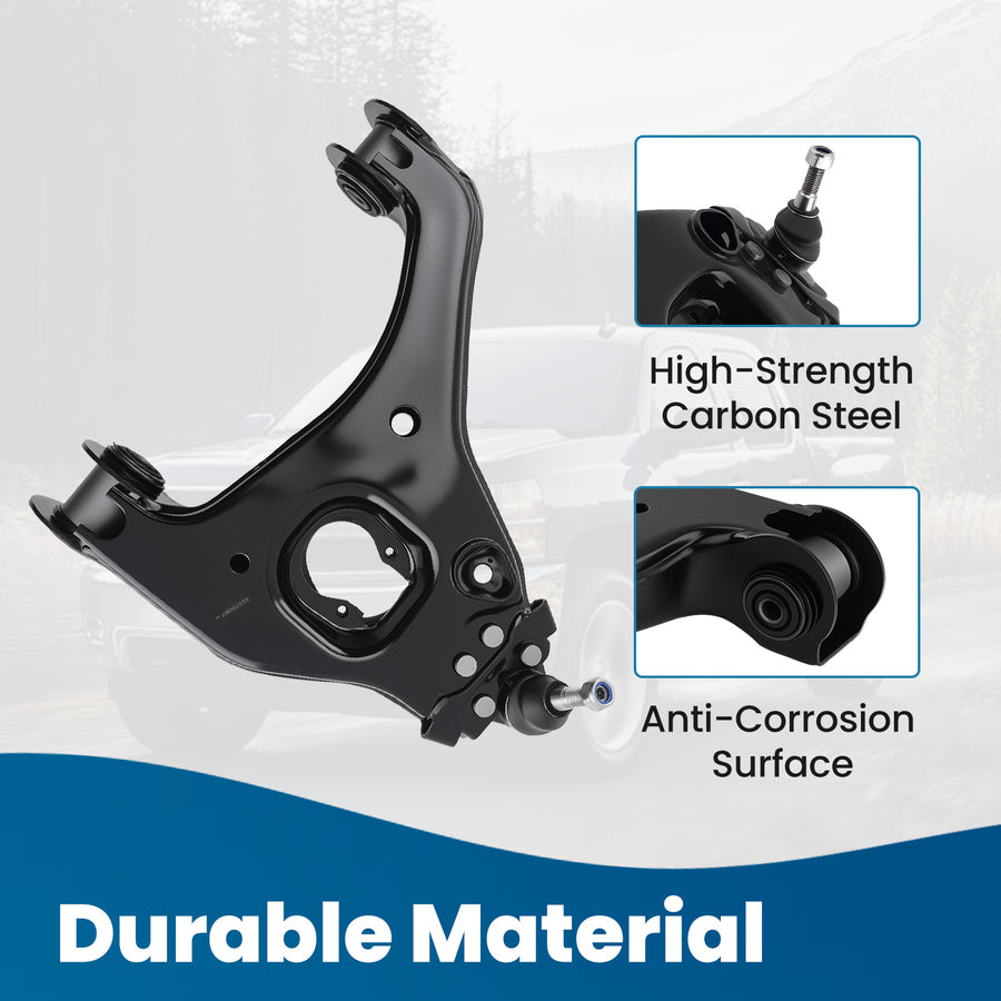 Front Left Lower Control Arm Compatible for Chevy Silverado 1500 1999-2006