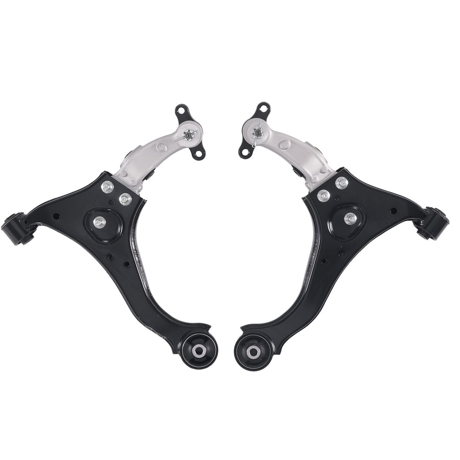 Front Upper Lower Control Arms Tie Rods Boots Sway Bars for 06-08 compatible for Hyundai Sonata