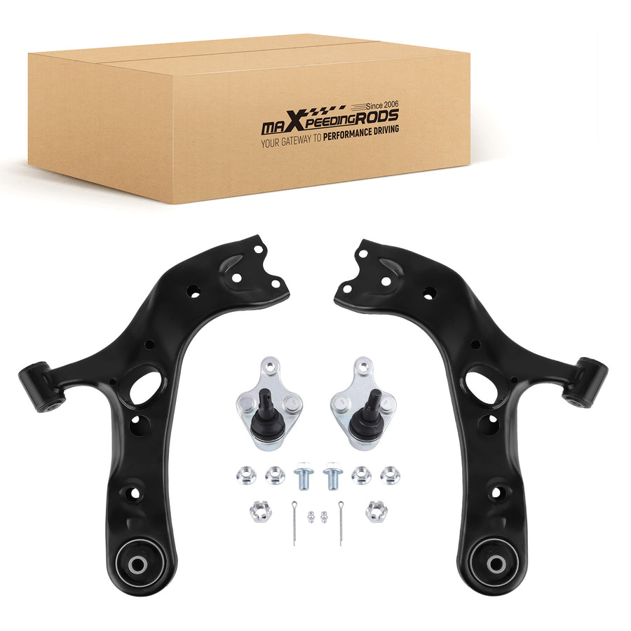 2x Front Lower Control Arms w/ Ball Joints for 2006-2018 compatible for Toyota Rav4 Lexus NX300