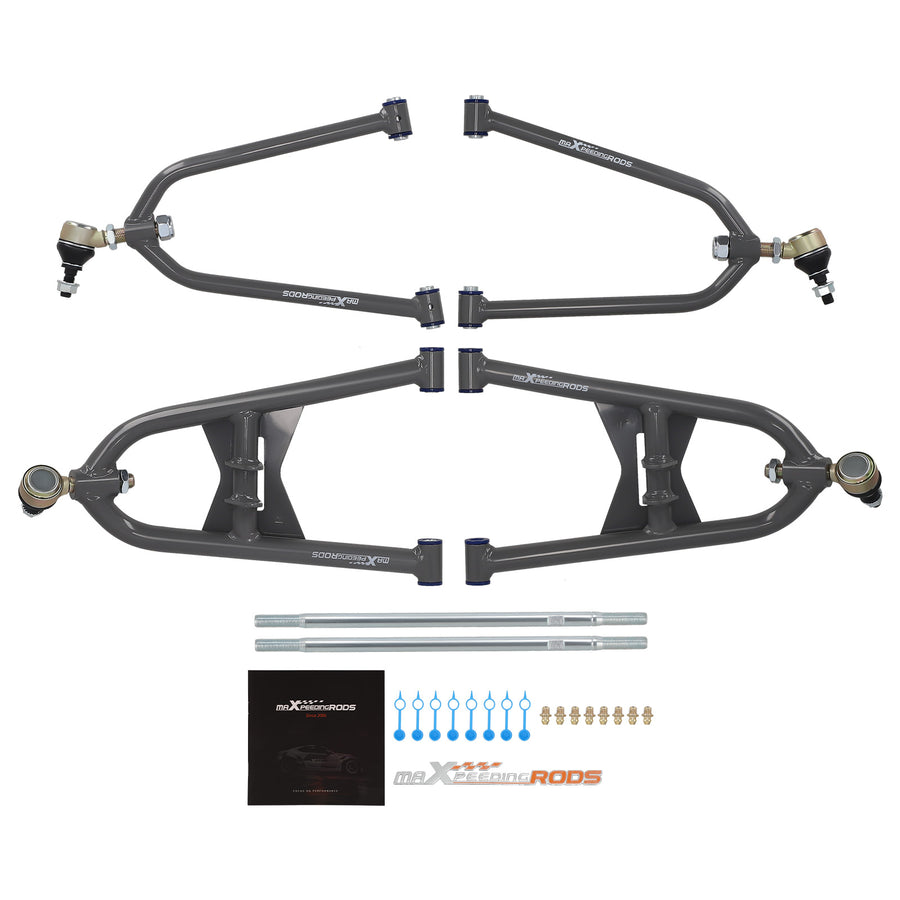 Fully Adjustable A-Arms +2+0 Compatible for Honda TRX 400EX Trx400 All Years Sportrax 400