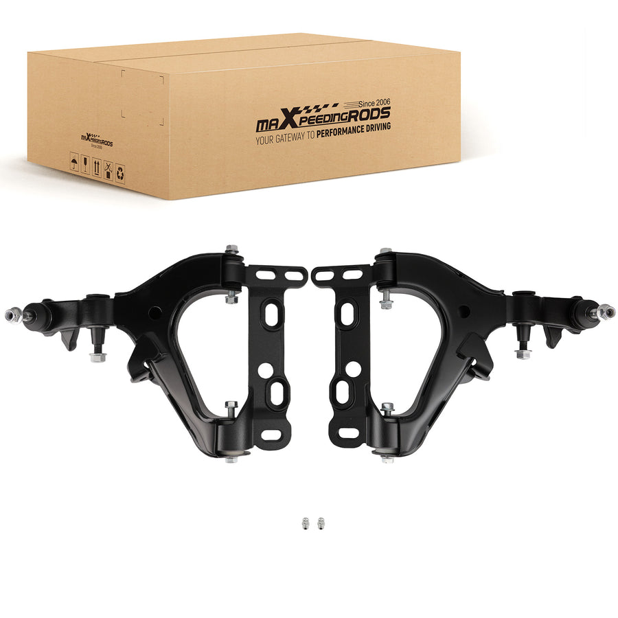 2x Front Lower Control Arms w/ Ball Joints compatible for Chevy Trailblazer compatible for GMC Envoy 9-7X