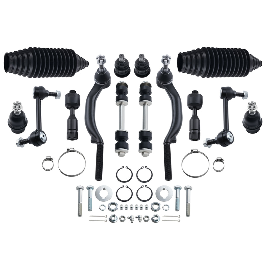18x Front Upper Lower Control Arms Bracket Kit compatible for Chevy Trailblazer compatible for GMC Envoy