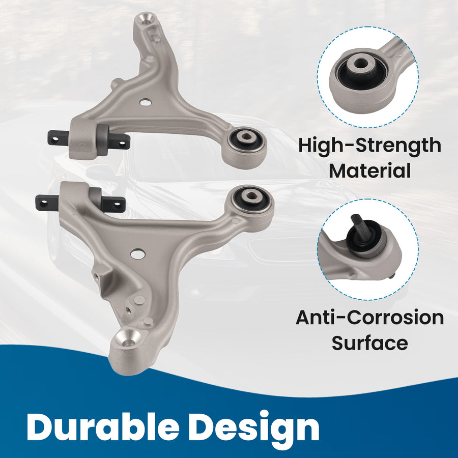 10pc Suspension Front Lower Control Arms Sway Bar compatible for Volvo S60 V70 2001-2007