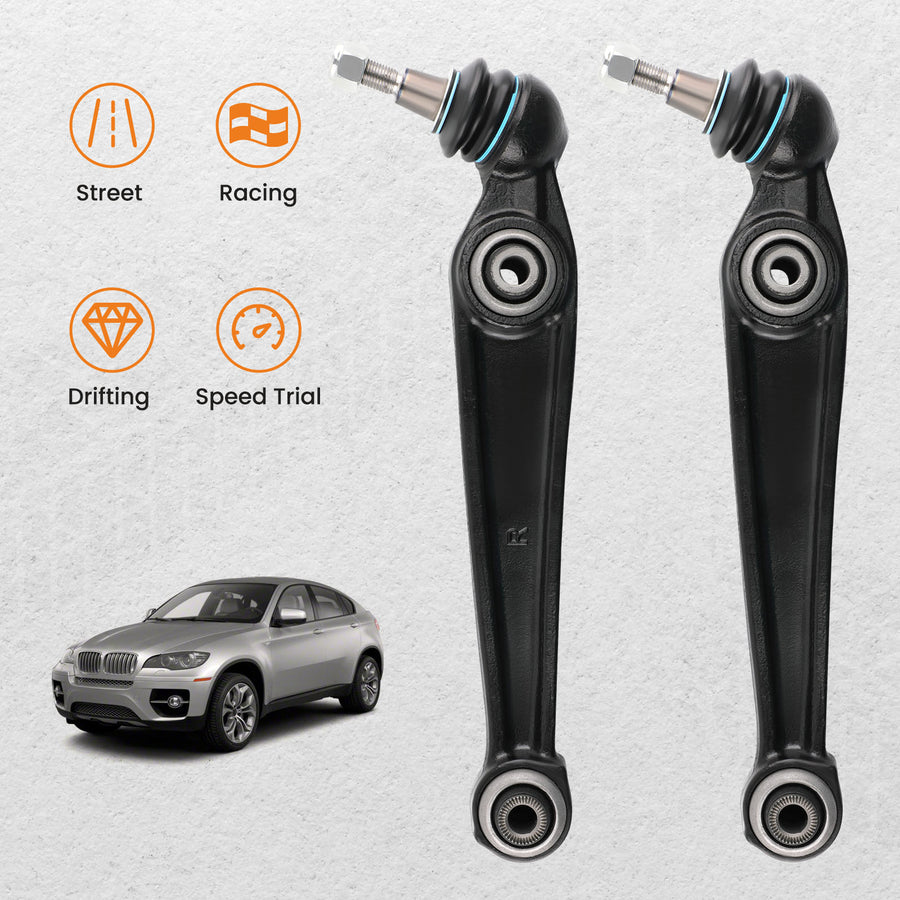 Front Suspension Lower Control Arm Kit Right & Left compatible for BMW X5 X6 31126771893