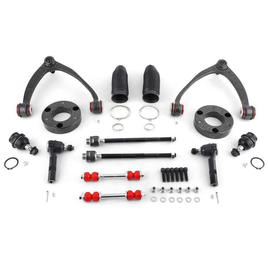 13x Front Control Arms PU Bushing Lift Kit For 07-13 compatible for Chevy Suburban 1500 compatible for Tahoe