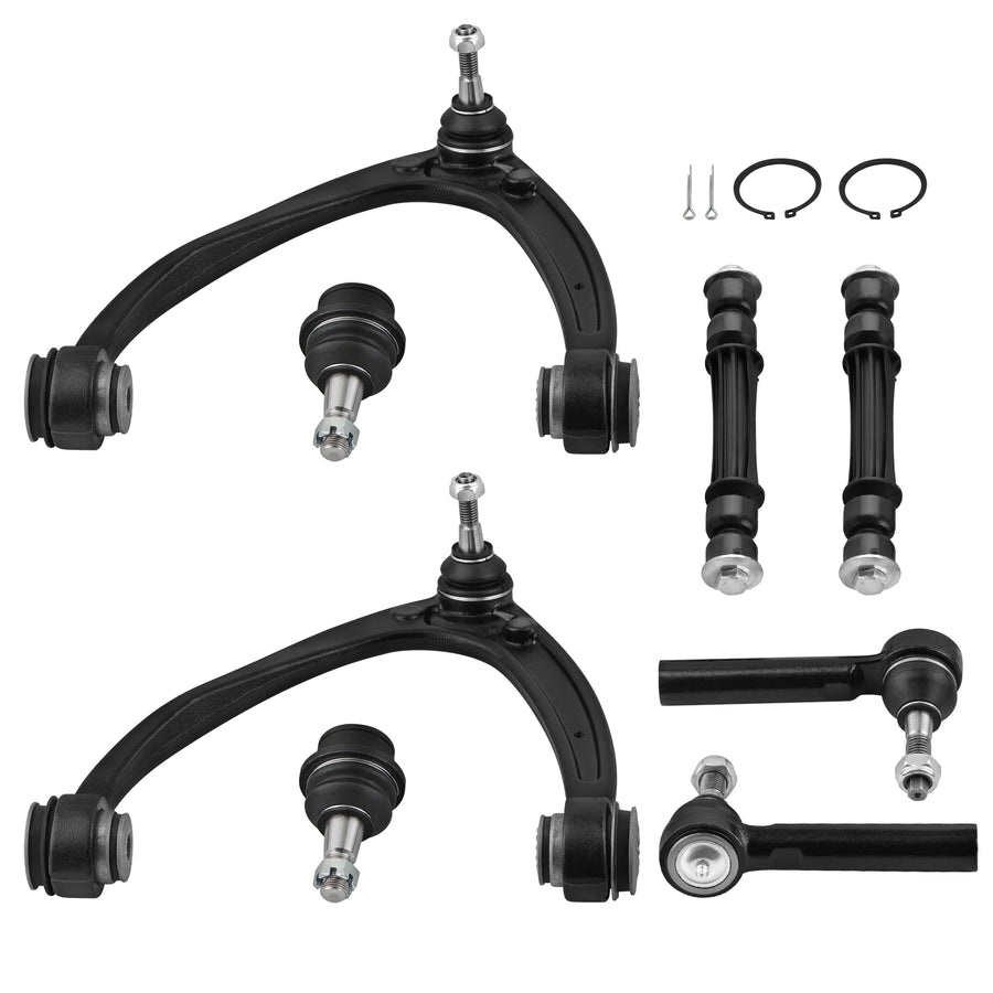 8x Front Upper Control Arm Sway Bar Kit compatible for Chevy Silverado 1500 compatible for Tahoe 2007-2013