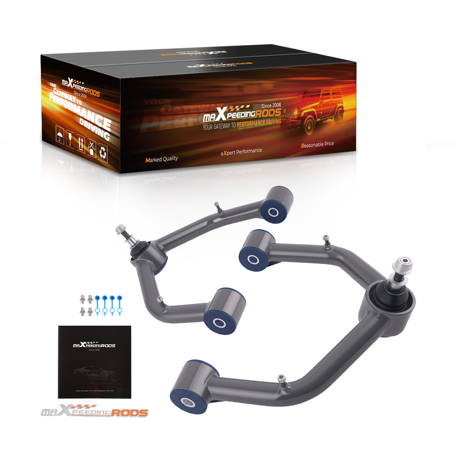Front Upper Control Arms 2-4 Lift compatible for Chevrolet Silverado Sierra 4X4 1999-2006