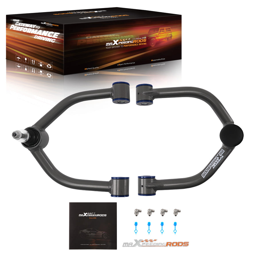 2x Suspension Front Upper Control Arms 2-4 Lift compatible for Nissan Titan 2004- Tubular