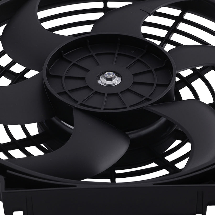10 inch Black Plastic Cooling Fan Assembly 800CFM for Universal Radiator Fitment