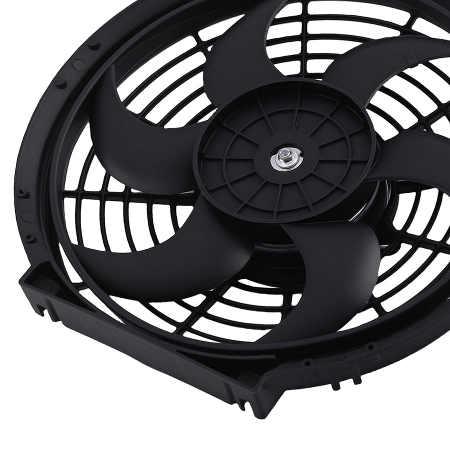 10 inch Black Plastic Cooling Fan Assembly 800CFM for Universal Radiator Fitment