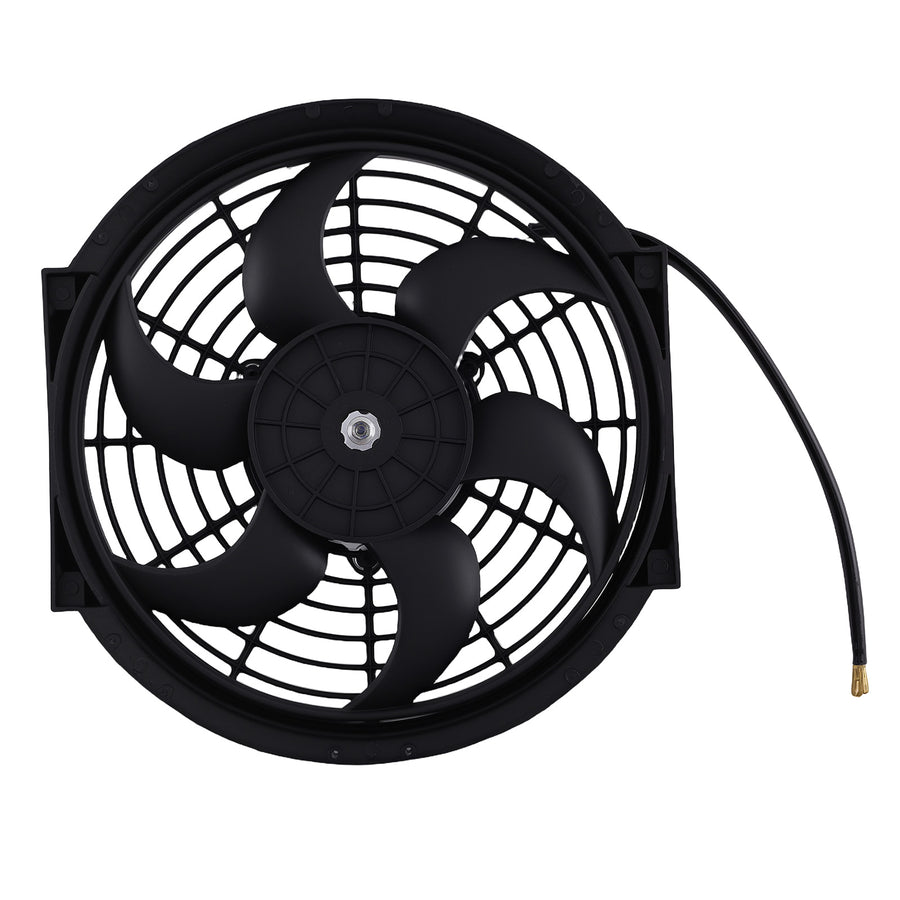 10 inch Black Plastic Cooling Fan Assembly 800CFM for Universal Radiator Fitment