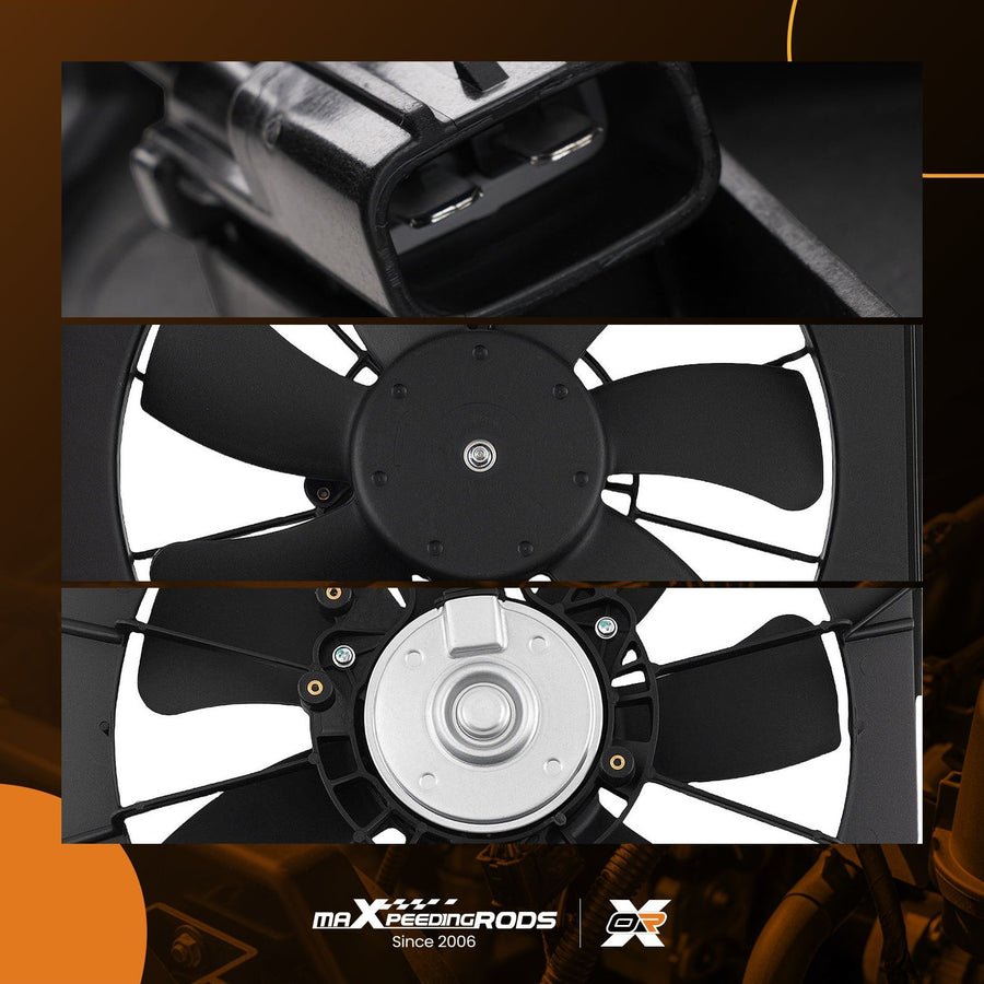 Cooling Fan compatible for Honda Accord EX EX-L LX LX-P LX-S 08-17 38611R40A01 38617R40A01
