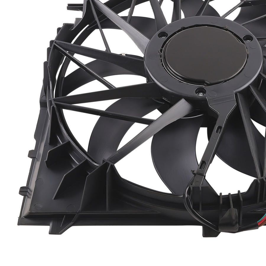 Radiator Cooling Fan Assembly 3 Pins compatible for BMW E83 X3 3.0si xDrive30i 17113442089