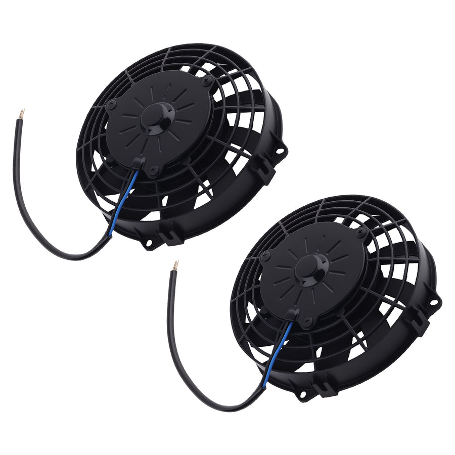 10-Blade Cooling Fan 8.27 for Universal Radiator Application 2900RPM Black