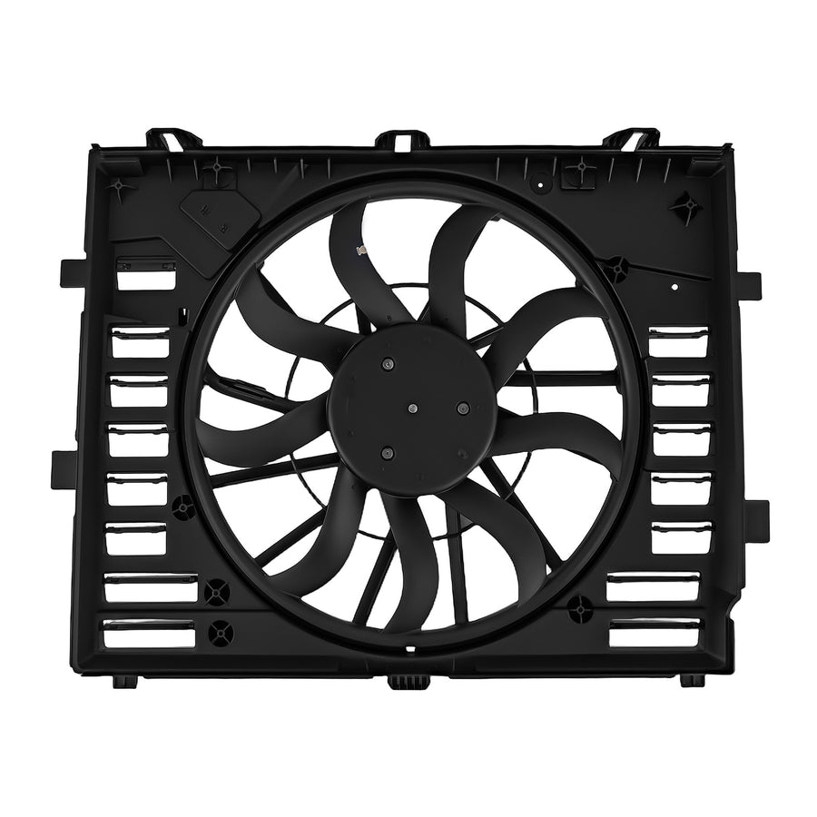 Engine Cooling Fan compatible for VW Touareg 12-17 7P0121207B 7P0121203K 240W Plastic