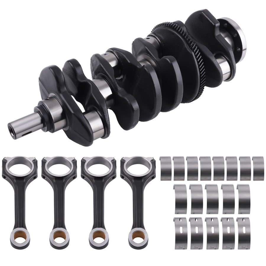 Engine Crankshaft4X Con RodsBearings Set Compatible For M274 compatible for Mercedes-Benz 2.0L