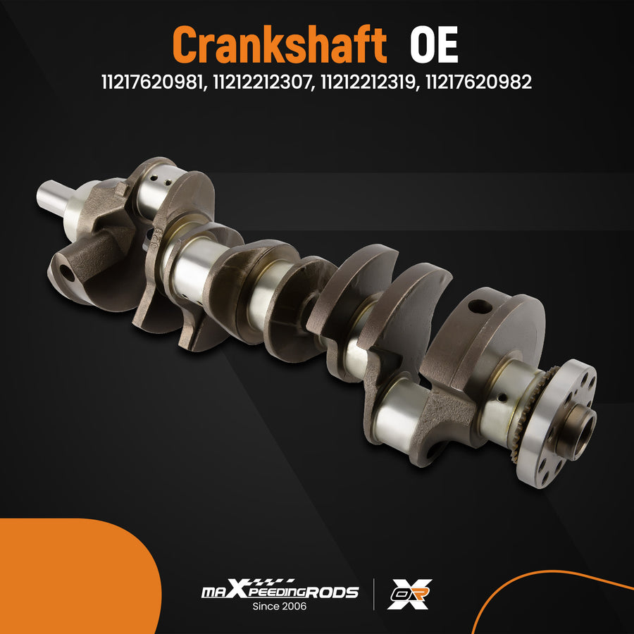 N63 Engine Block Crankshaft New 11217620981 compatible for BMW 550i 650i 750i X5 X6 4.4L compatible for V8