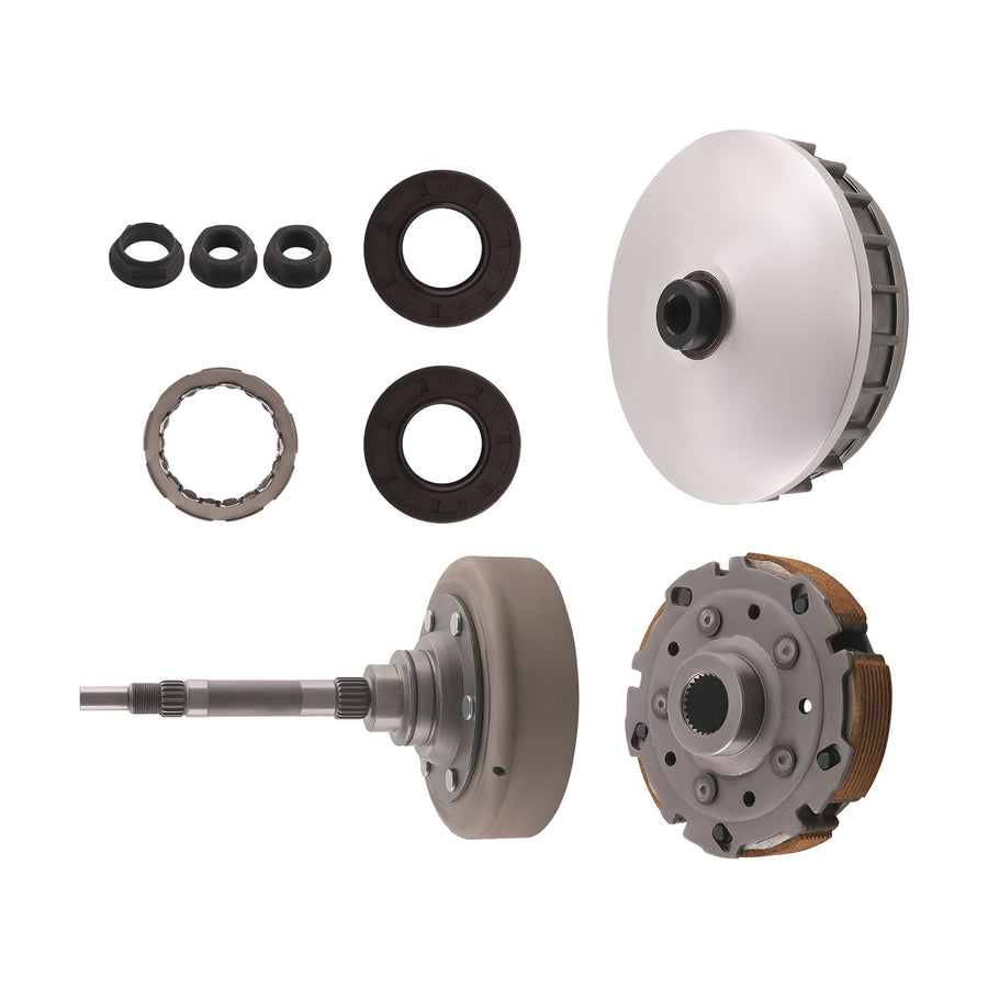 Wet Clutch Shoe Drum One Way Bearing Kit for Hisun UTV 500 700 compatible for Massimo Menards