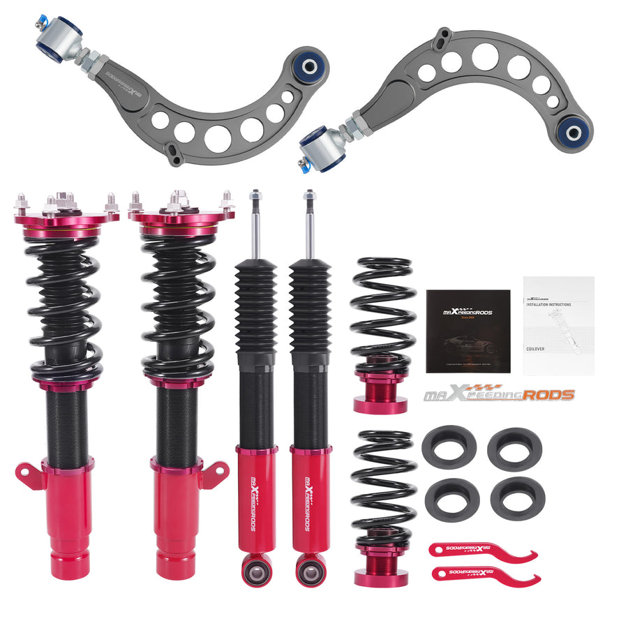Coilover Lowering KitAdjustable Rear Camber Arms compatible for Honda Accord 2018-2022
