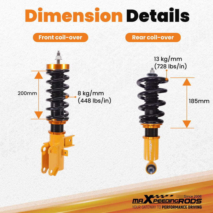 Coilovers Suspension Kit compatible for Chevrolet Camaro 2010-2015