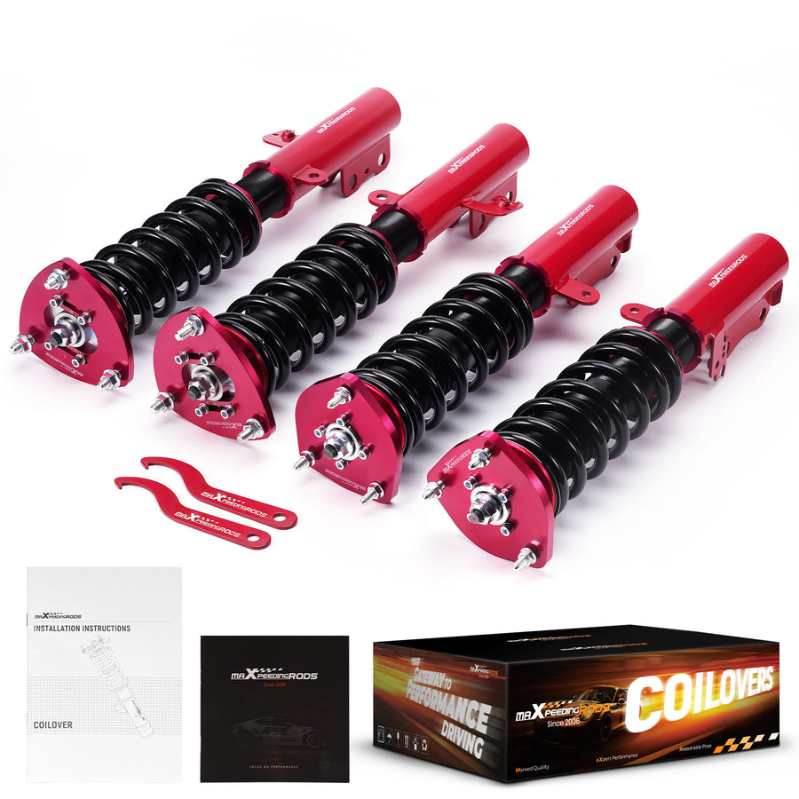 4Pcs Coilovers Suspension Lowering Kit Adj Height compatible for Toyota Camry 2002-2006