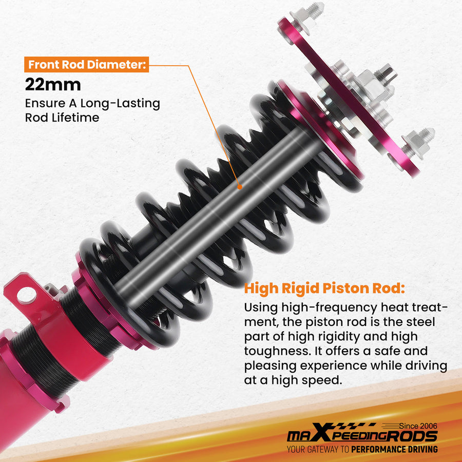 Complete Coilover Kits compatible for Toyota Celica 2000-2006 Coil Shock Strut Adj. Height lowering kit