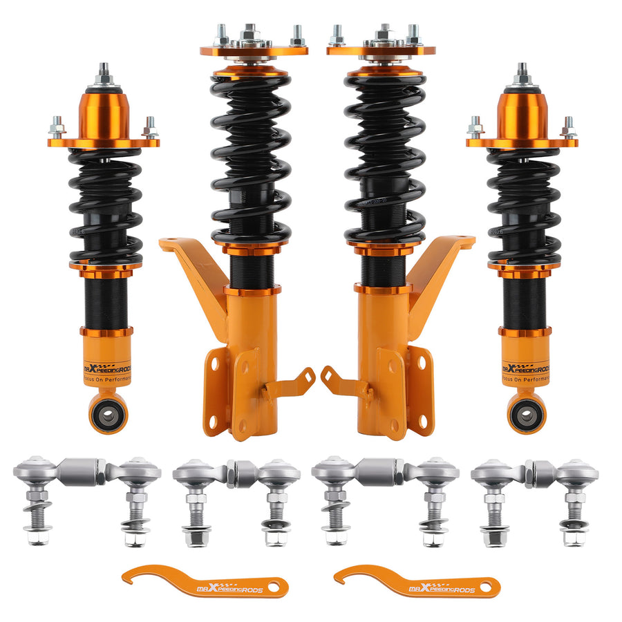 Full Coilovers Suspension Struts Kit + Sway Bar Link compatible for Honda Civic 2001-2005
