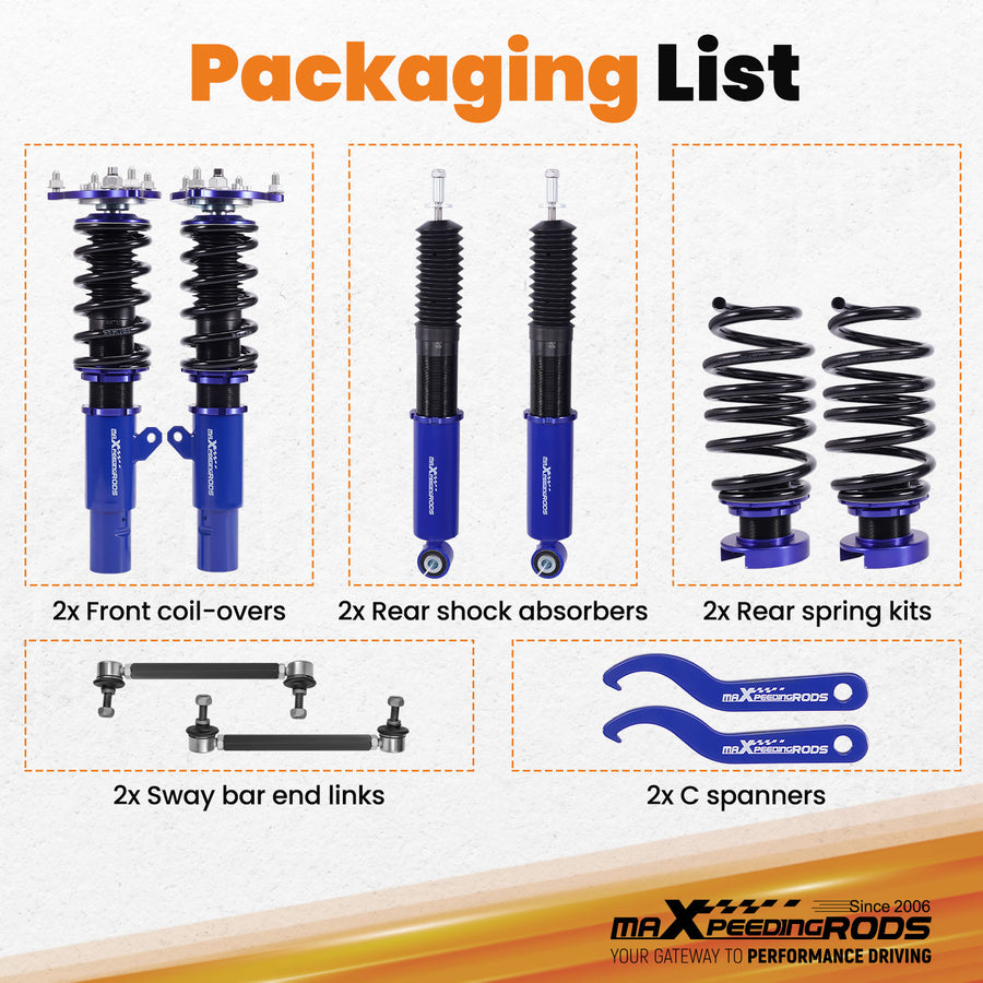 Coilover Suspension Lowering Kit compatible for Honda Civic Sedan 2016-2021 FC