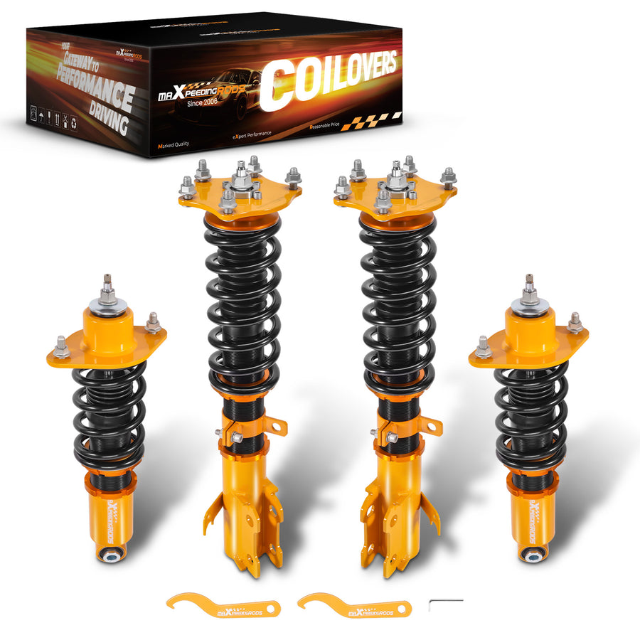 Front and Rear Coilovers Top Mounts & Struts compatible for Honda CR-V 2.4L 2007 2008-2011
