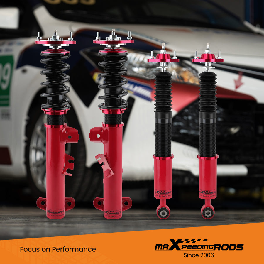 24-Way Damper Adjustable Coilovers Kit compatible for BMW E36 3 Series