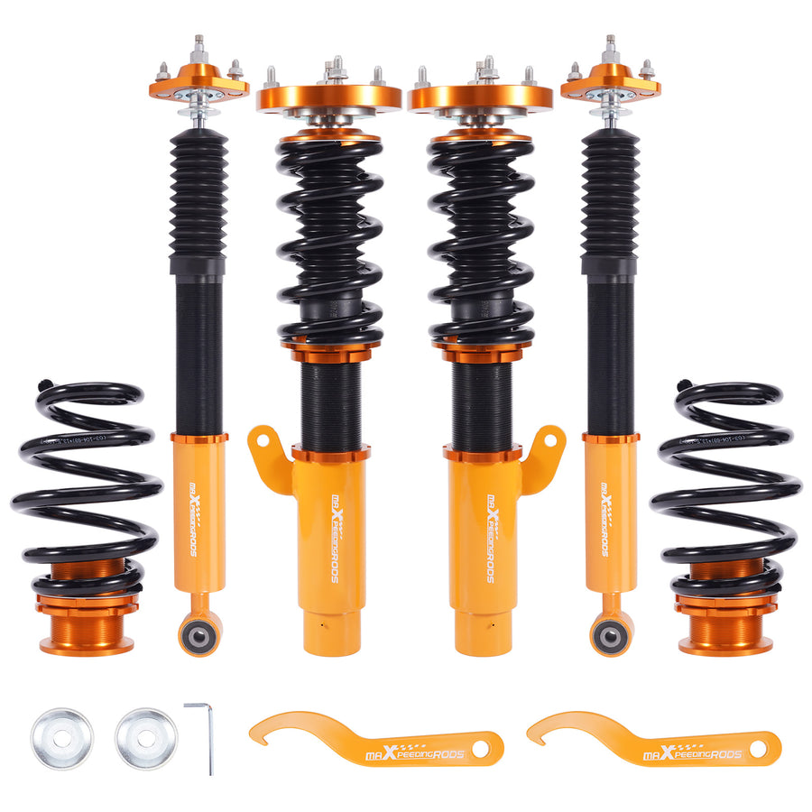 24 Way Damper Coilover Shock Strut compatible for BMW 3 2-door Convertible (E46) 00-07 lowering kit