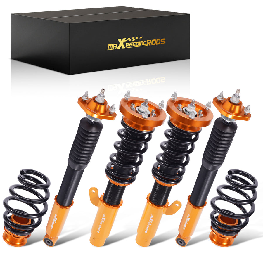 24 Way Damper Coilover Shock Strut compatible for BMW 3 2-door Convertible (E46) 00-07 lowering kit