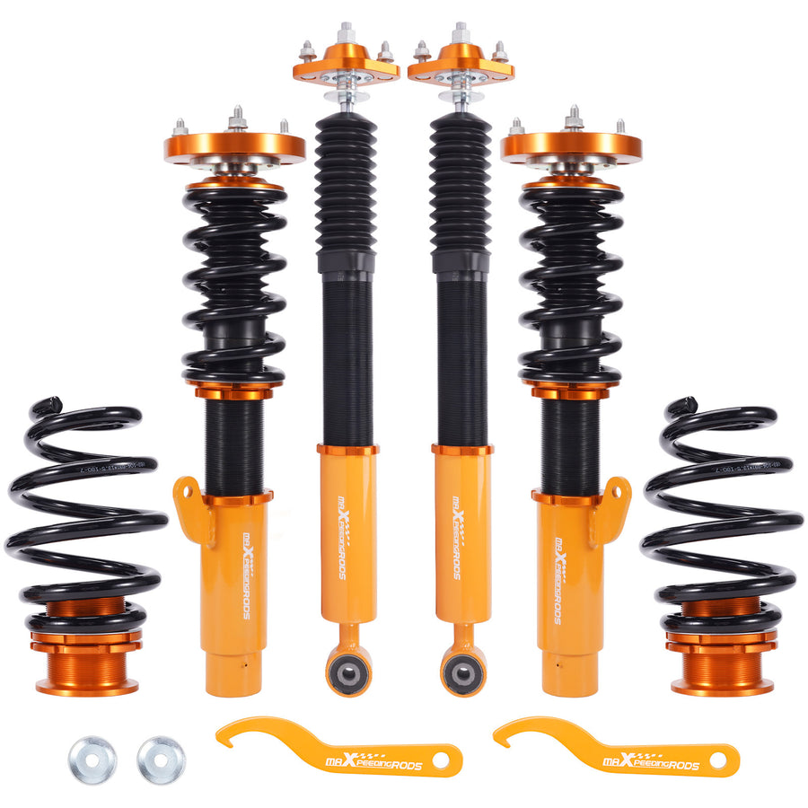 Coilover Height Adjustable Absorber Strut Shocks compatible for BMW E46 3 Series 1998-2005