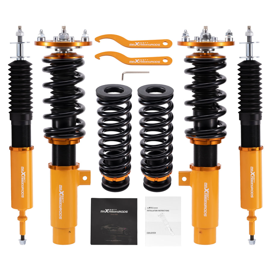 24 Way Damper Coilovers Lowering Suspension compatible for BMW 1-SERIES RWD (E82/E88) 08-13